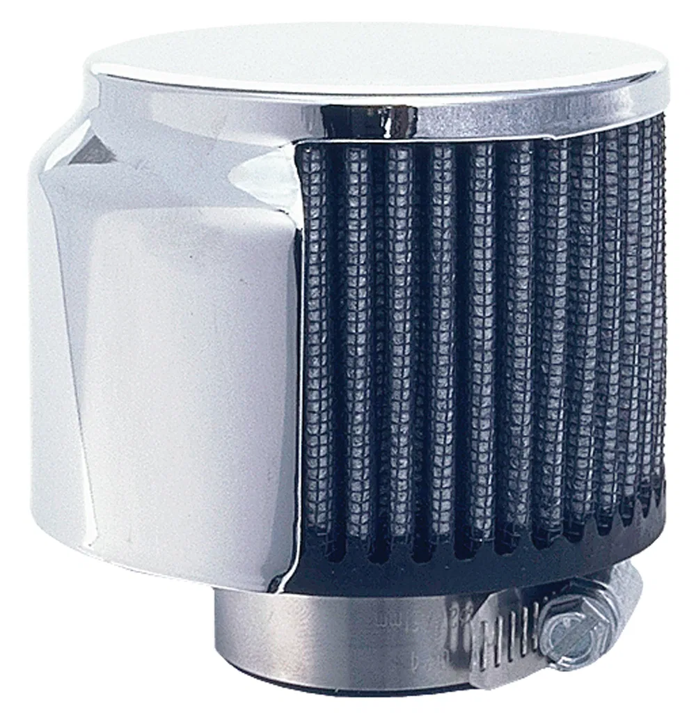 5104 – TRANSDAPT Crankcase Breather Filter, Clamp On Style 3 Inch Height With Hood